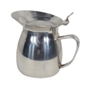 Polar Restaurant Stainless Steel Lidded Creamer Pitcher 18-8 S-11 8-55